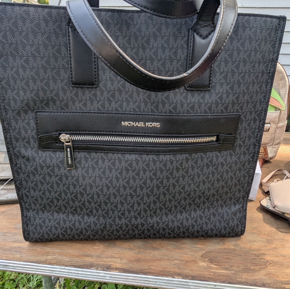 Michael Kors Black Monogram Briefcase